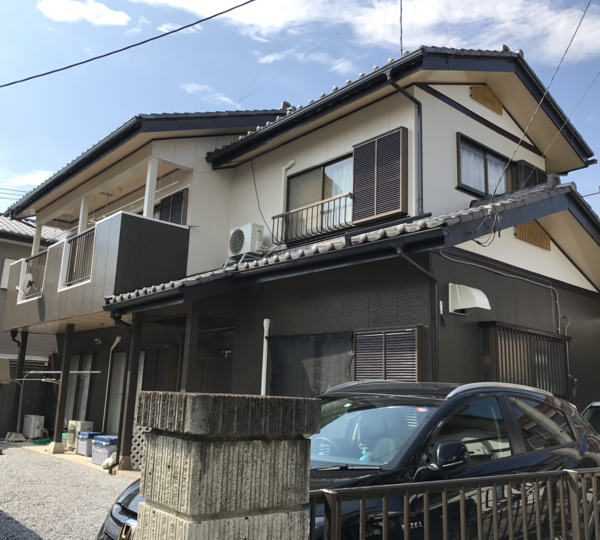 栃木市　Ｔ様邸　外壁塗装・破風板金包み・雨樋改修工事